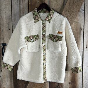 Simply Southern Quilted Shacket Youth Girls Large